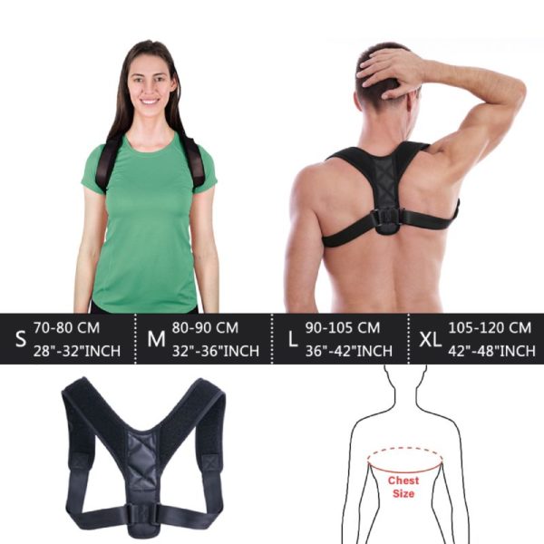 SafeBackPosture™ product info and size